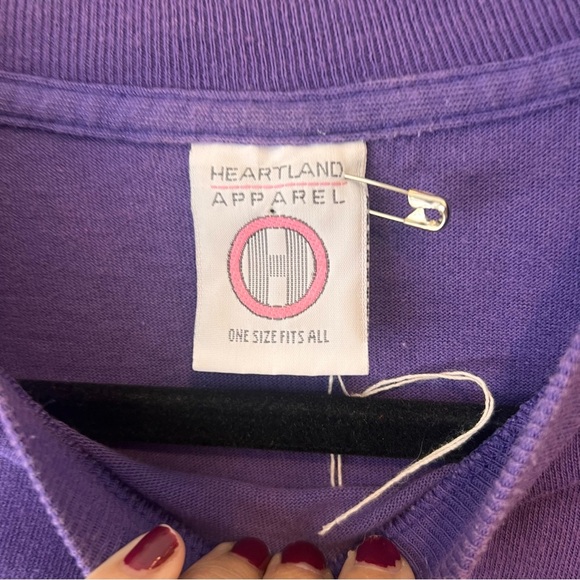 Vintage Cicely Alaska Sleep Shirt Purple Teal 1990 Universal City Studios - Picture 6 of 7